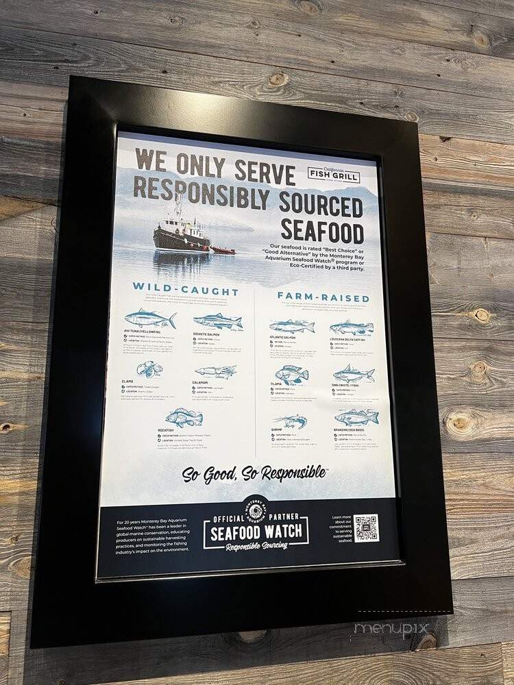 California Fish Grill - San Diego, CA menu_pic