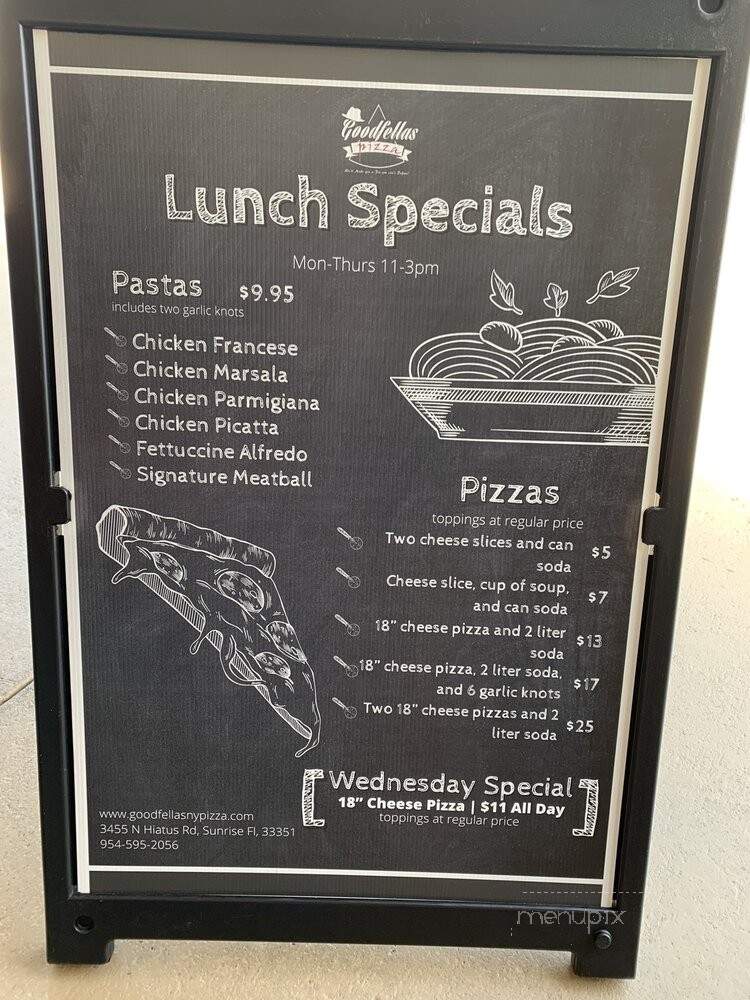 Goodfellas Pizza - Sunrise, FL menu_pic
