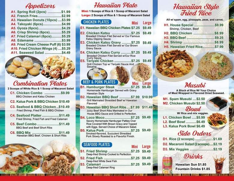 Ohana Hawaiian BBQ & Poke - Fort Worth, TX menu_pic