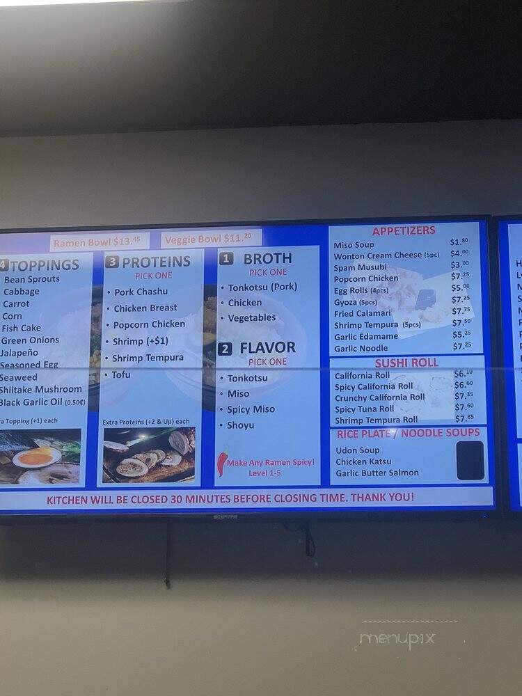 Honeyfish - Apple Valley, CA menu_pic