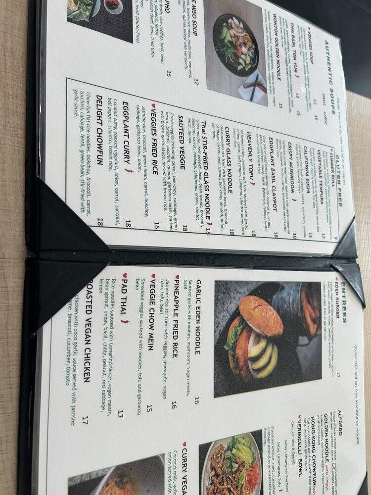 Eden - y Dana Point, CA menu_pic
