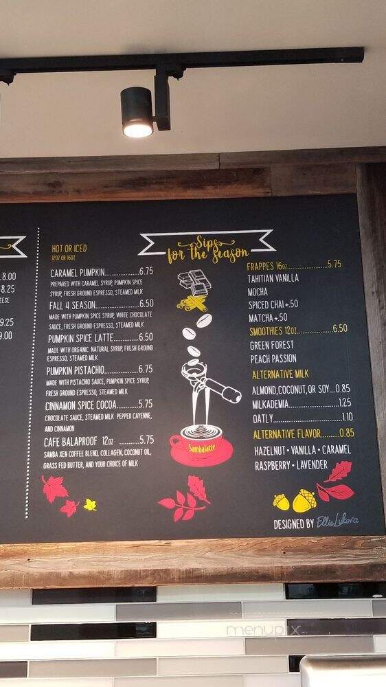 Sambalatte Smith Center - Las Vegas, NV menu_pic