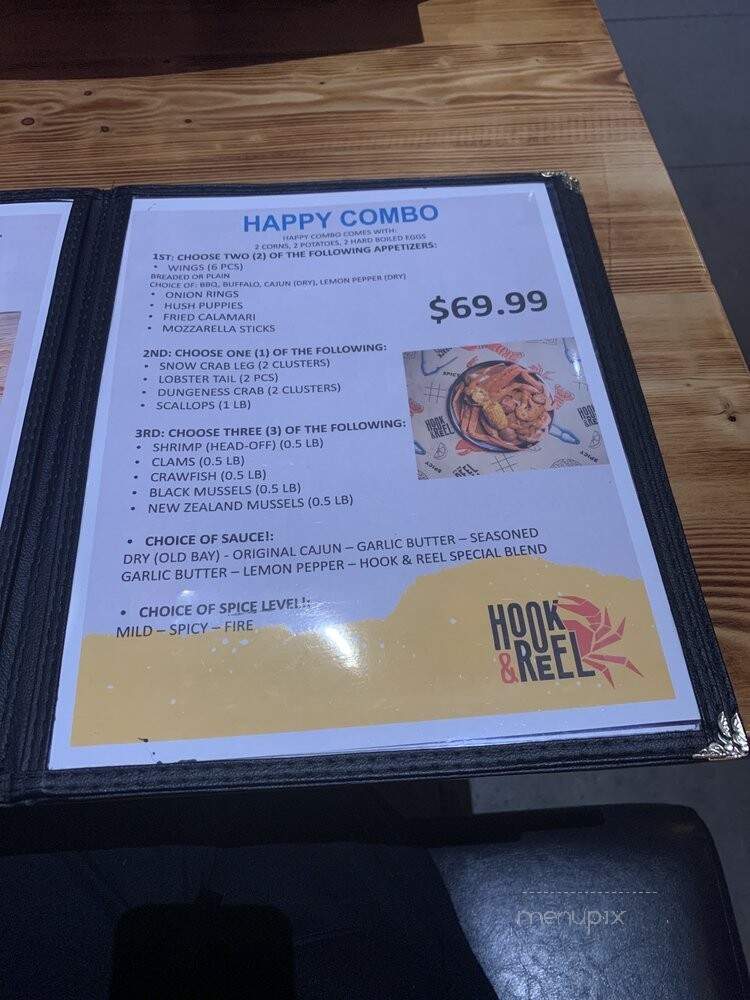 Hook & Reel Cajun Seafood & Bar - Staten Island, NY menu_pic