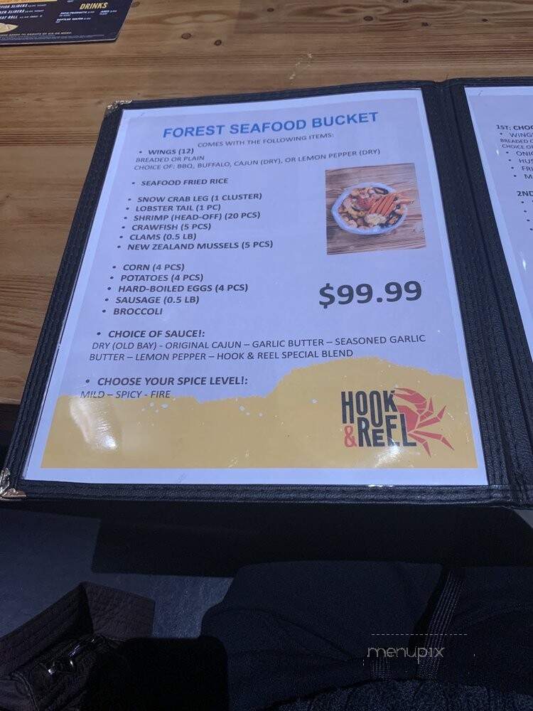 Hook & Reel Cajun Seafood & Bar - Staten Island, NY menu_pic