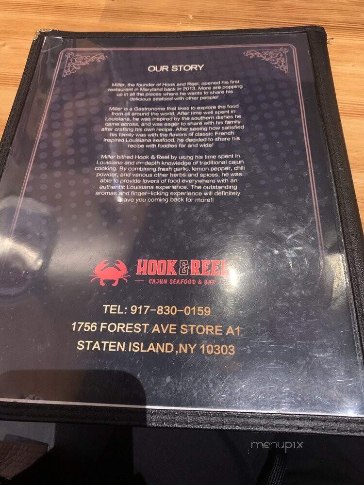 Hook & Reel Cajun Seafood & Bar - Staten Island, NY menu_pic