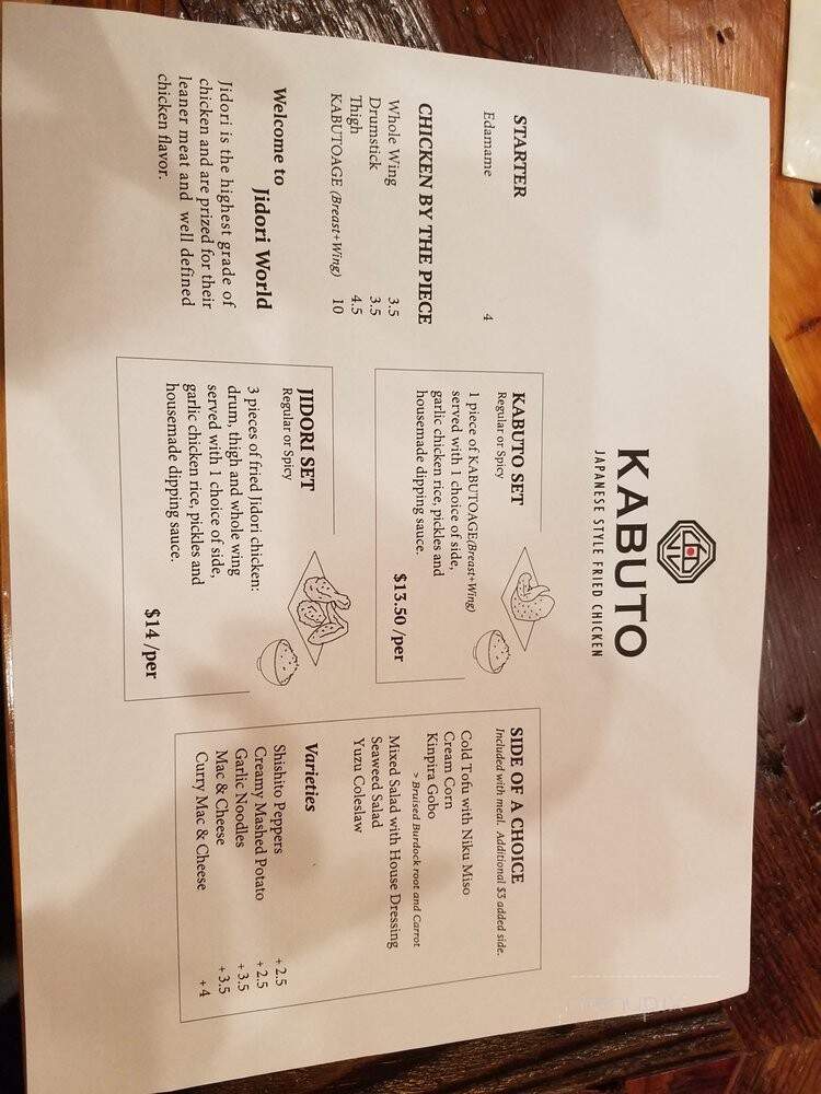 Kabuto - Los Angeles, CA menu_pic