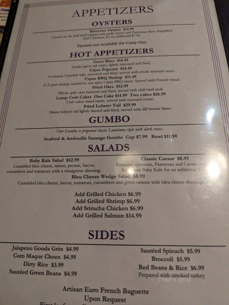 Louisiana Bistreaux - Atlanta, GA menu_pic