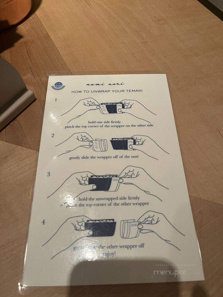 Nami Nori - New York, NY menu_pic