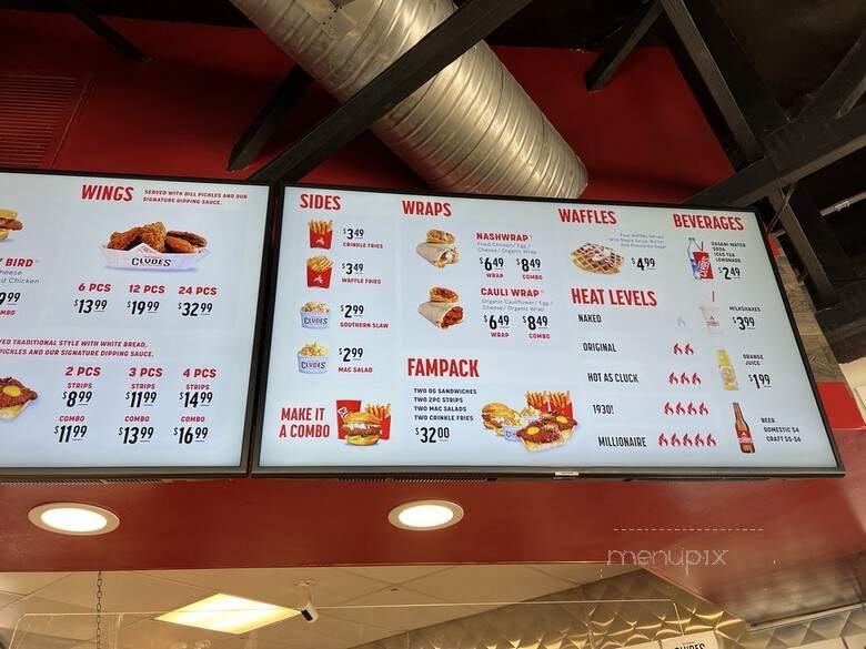 Clyde's Hot Chicken - Montclair, CA menu_pic