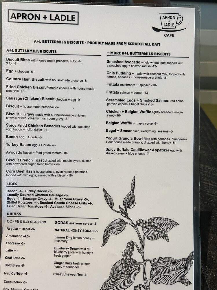 Apron + Ladle - Sandy Springs, GA menu_pic