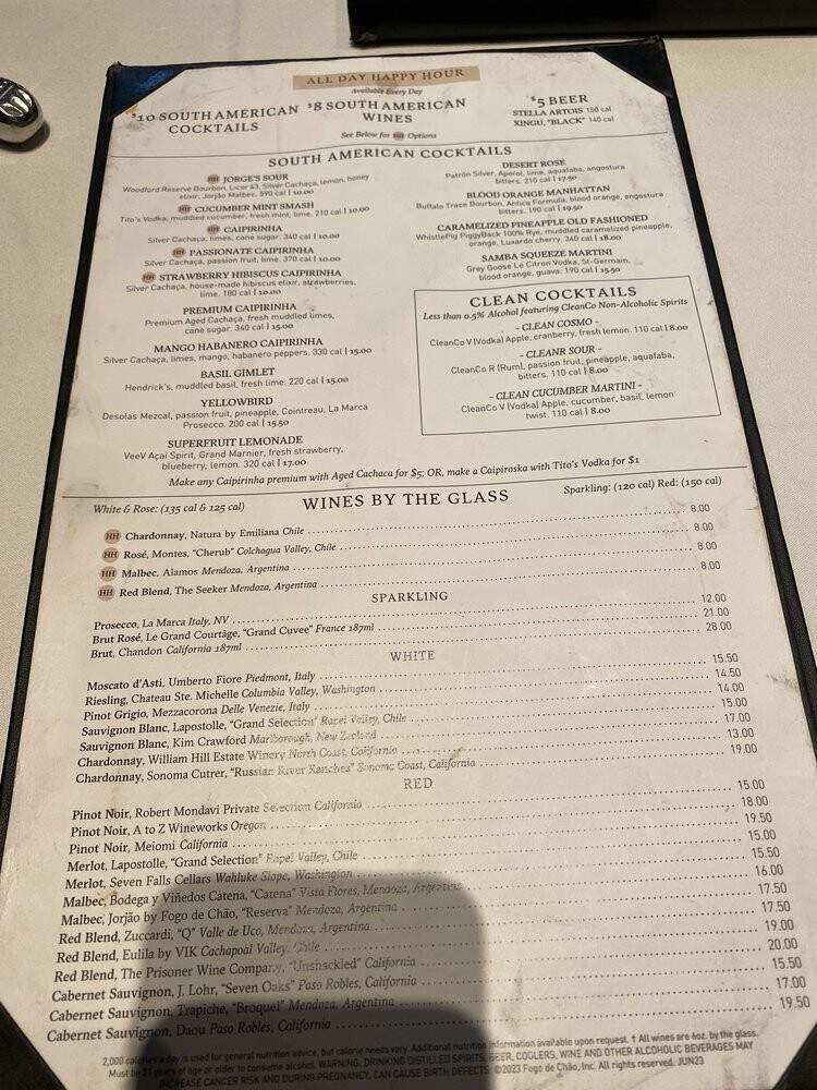 Fogo de Chao Brazilian Steakhouse - Irvine, CA menu_pic
