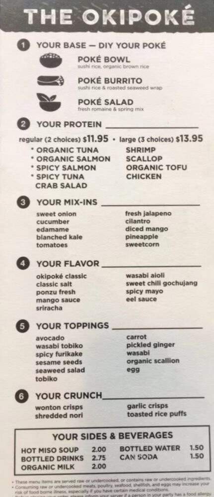The Okipoke Burlington - Burlington, MA menu_pic