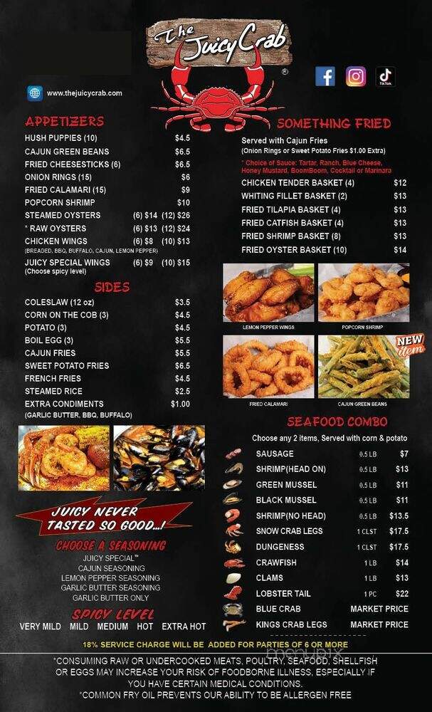 The Juicy Crab - Orlando, FL menu_pic