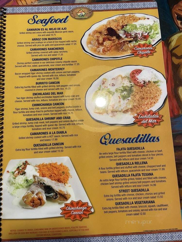 El Tequila - Augusta, ME menu_pic