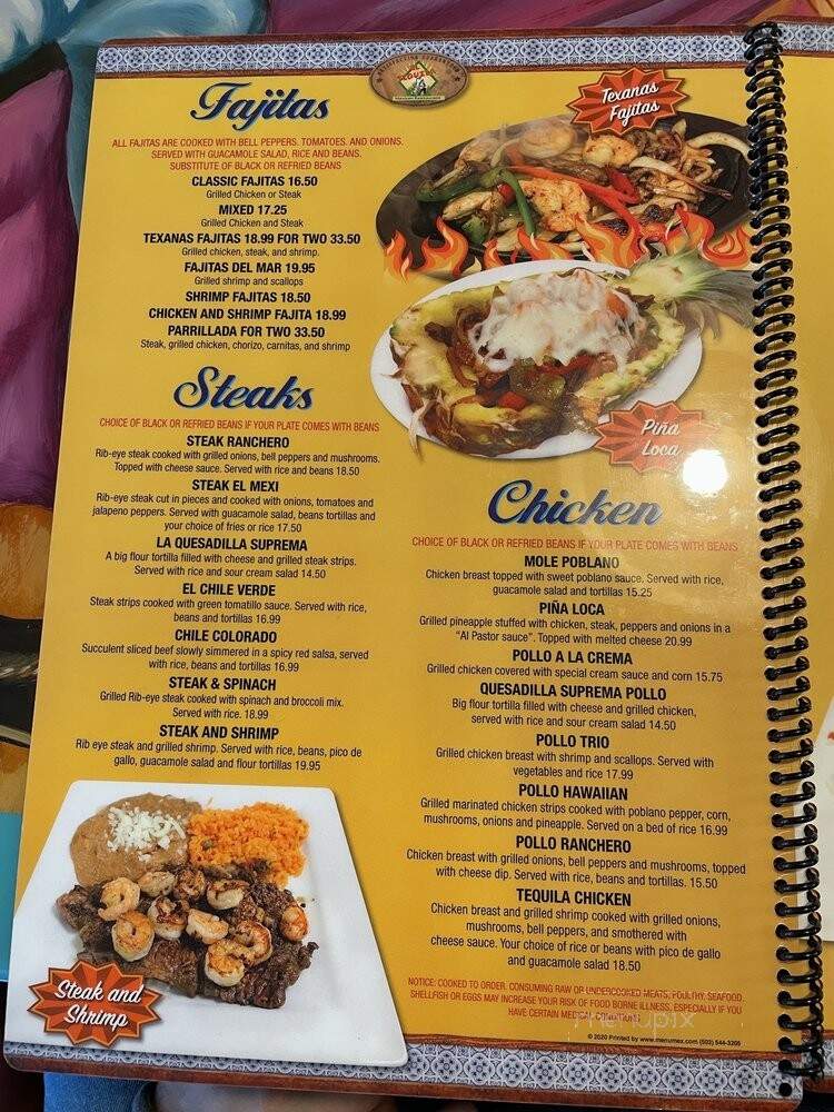 El Tequila - Augusta, ME menu_pic