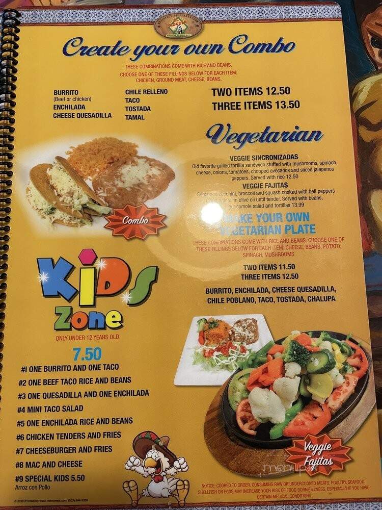 El Tequila - Augusta, ME menu_pic