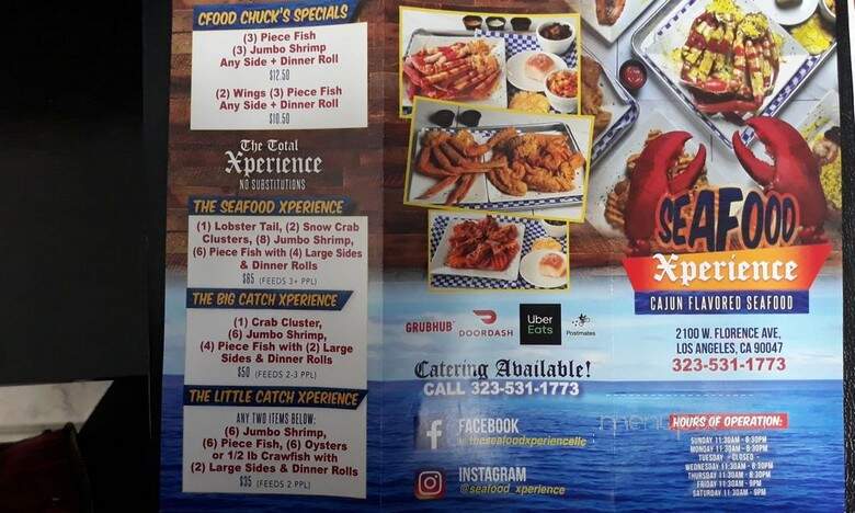 The Seafood Xperience - Los Angeles, CA menu_pic