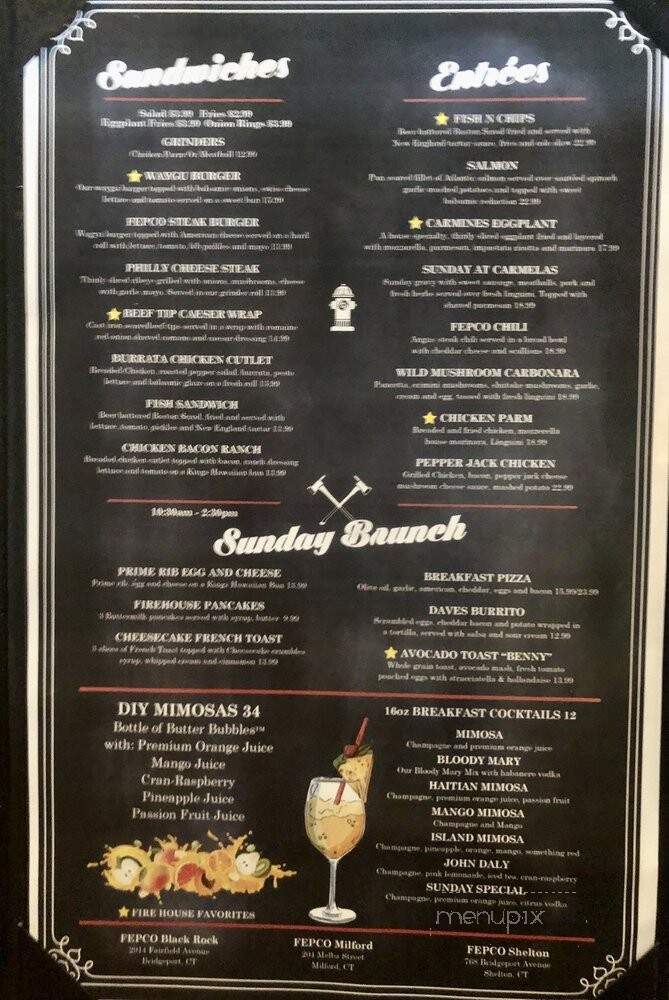 Fire Engine Pizza Company - Shelton, CT menu_pic