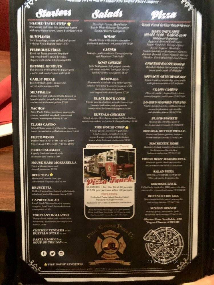 Fire Engine Pizza Company - Shelton, CT menu_pic