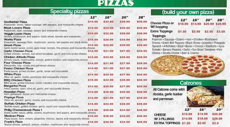 Rancho Giant Pizza - El Cajon, CA menu_pic