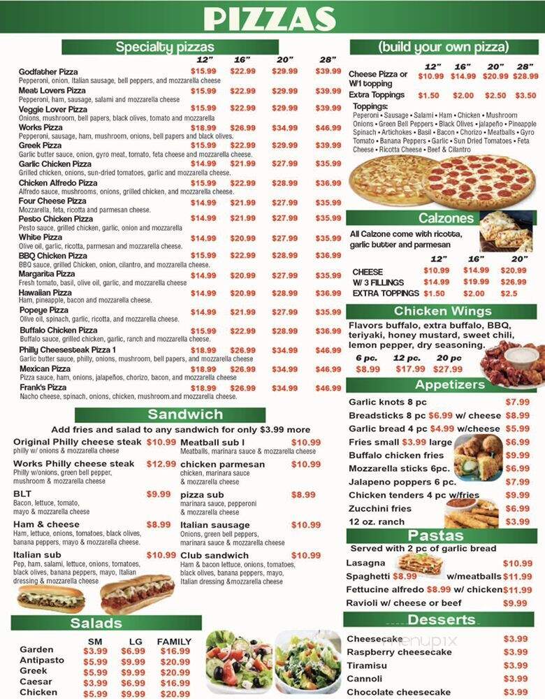 Rancho Giant Pizza - El Cajon, CA menu_pic