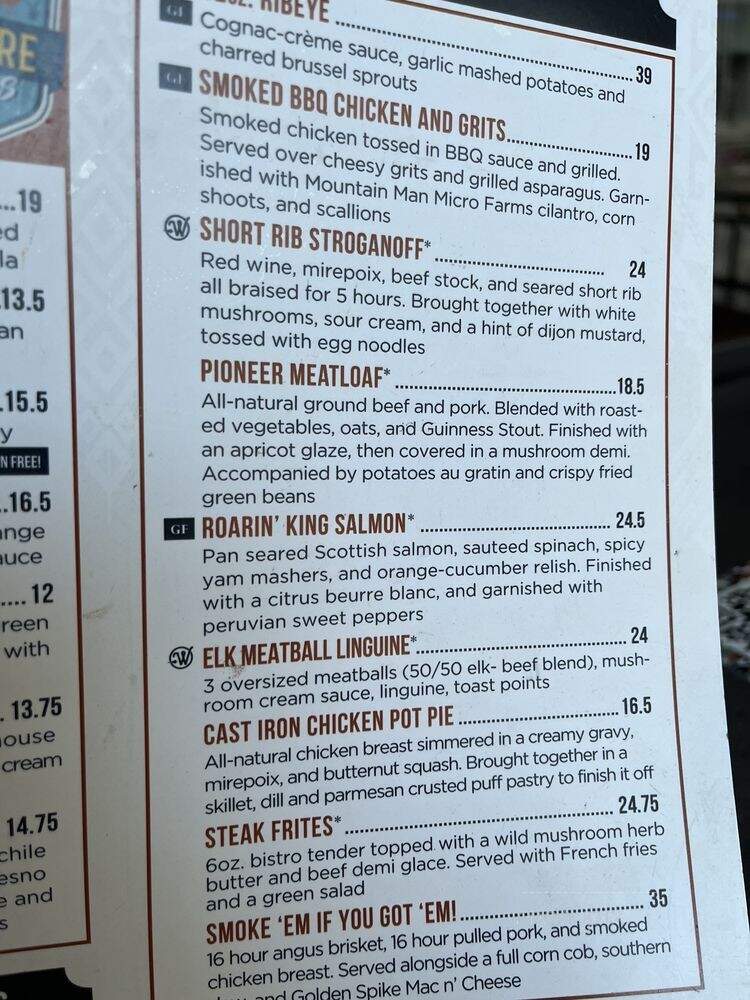 West of Surrender - Denver, CO menu_pic