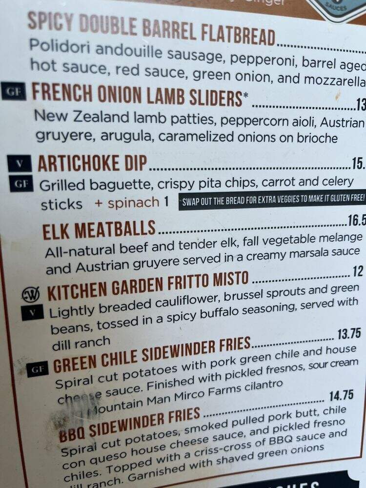 West of Surrender - Denver, CO menu_pic