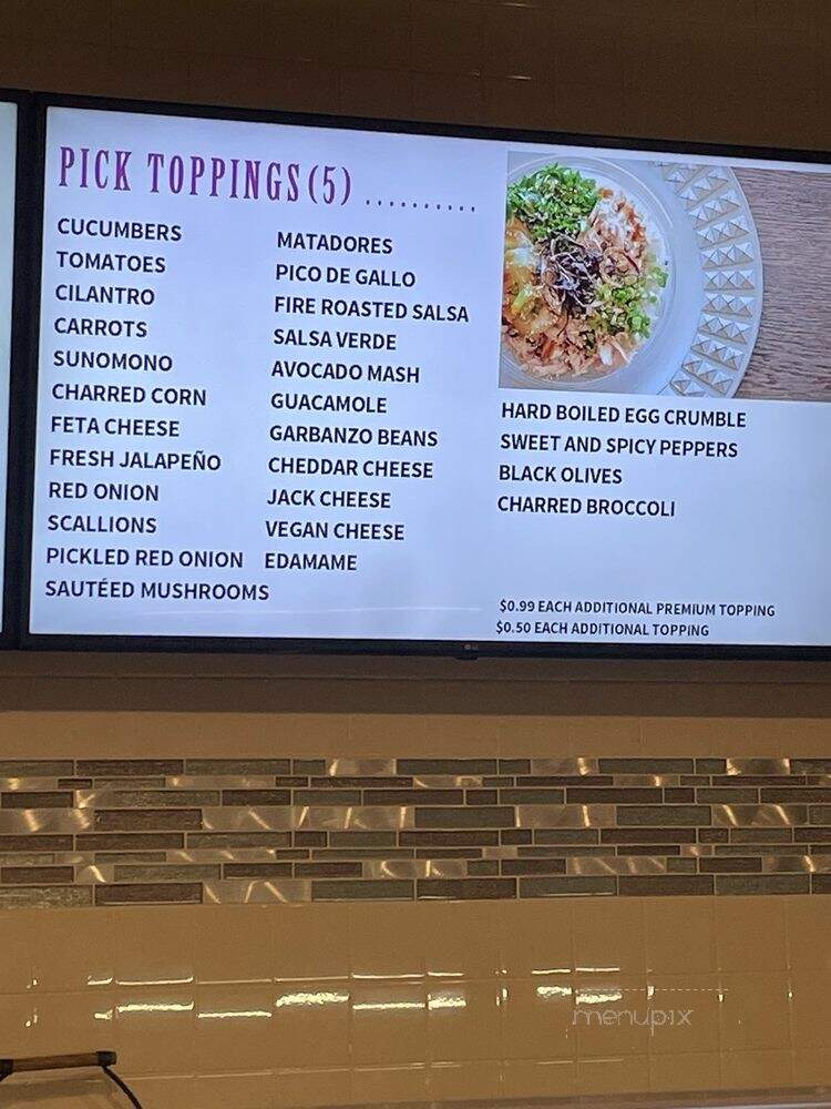 Viva! Be Bowl'd - Fresno, CA menu_pic