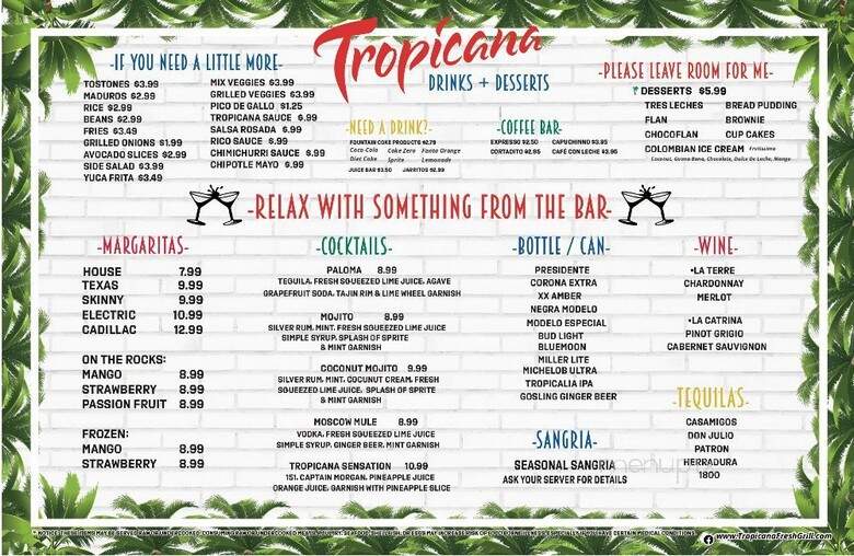 Tropicana Fresh Grill + Bar - Buford, GA