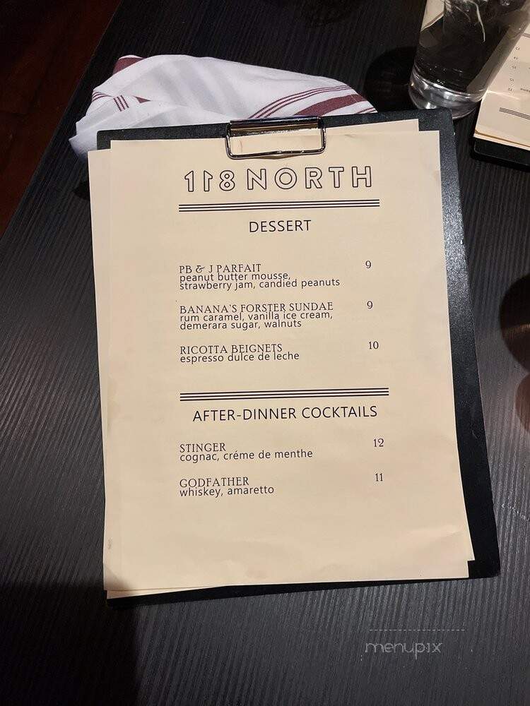 118 North - Wayne, PA menu_pic