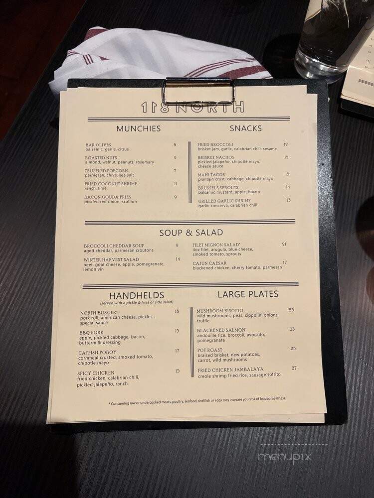118 North - Wayne, PA menu_pic
