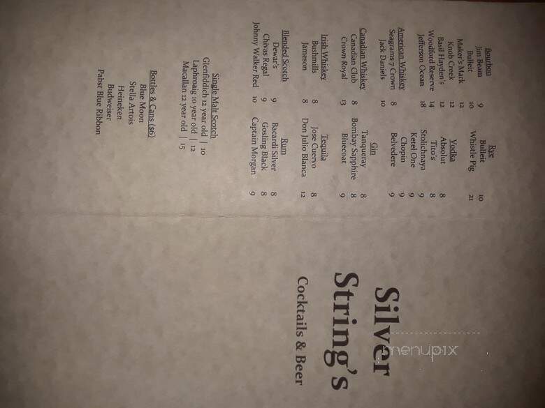 Silver Strings - Silver Spring, MD menu_pic