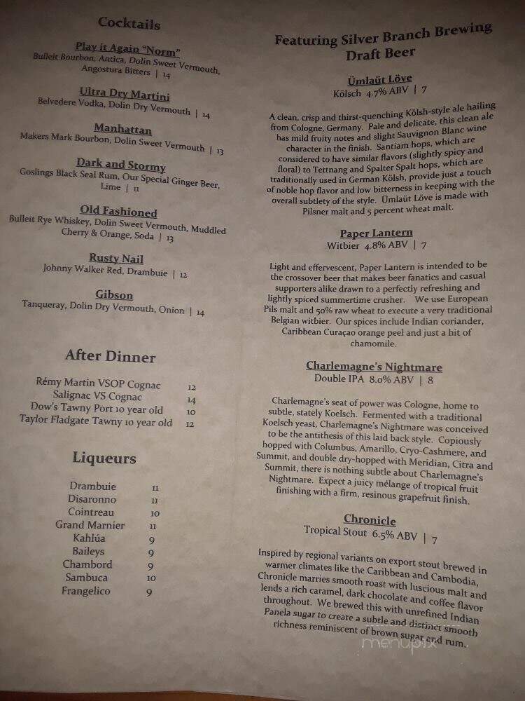 Silver Strings - Silver Spring, MD menu_pic