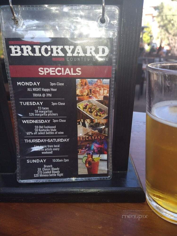 Brickyard Counter & Bar - El Dorado Hills, CA menu_pic