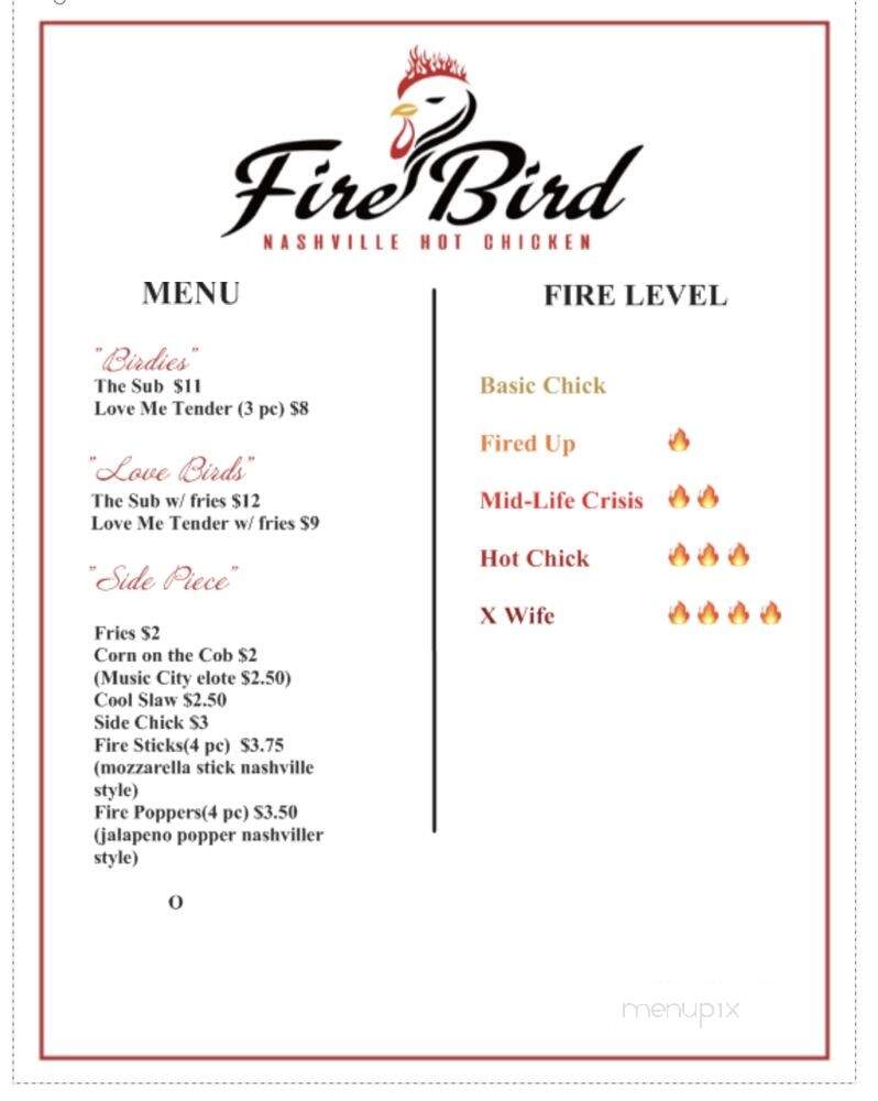 Fire Bird Nashville Hot Chicken - Long Beach, CA