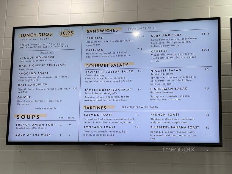 Le Paris Brest Cafe - Henderson, NV menu_pic