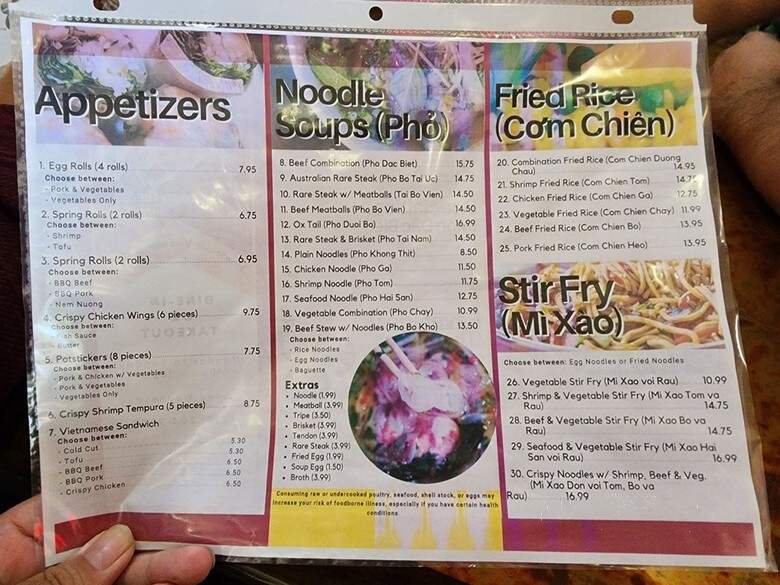 Pho O.C. - Las Vegas, NV menu_pic