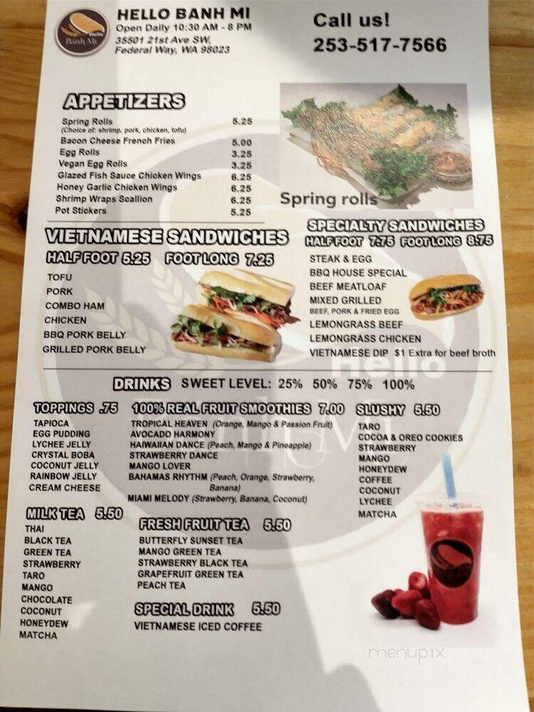Hello Banh Mi - Federal Way, WA menu_pic