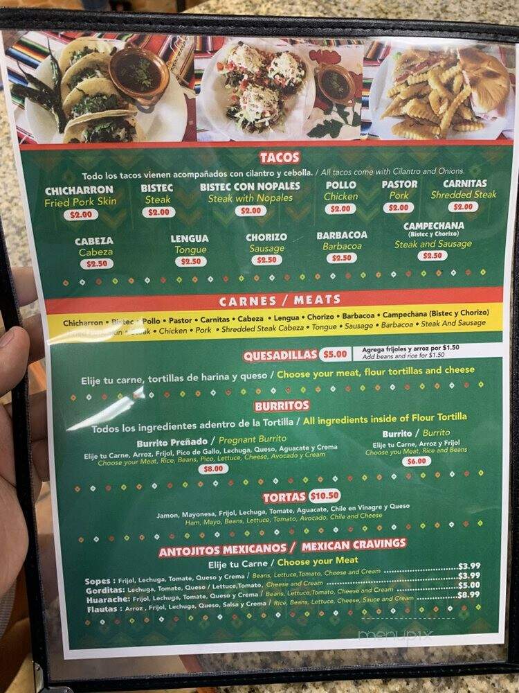 Ximena's Mexican Restaurant - Temple Terrace, FL menu_pic