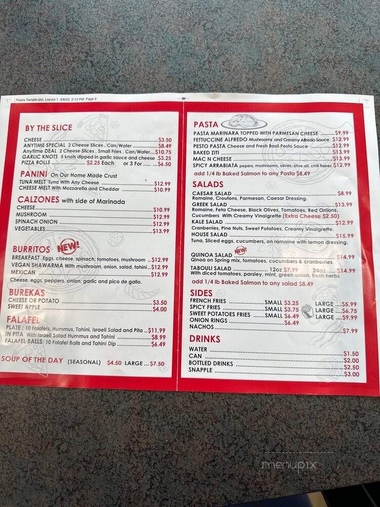 Pizza Mark - Los Angeles, CA menu_pic