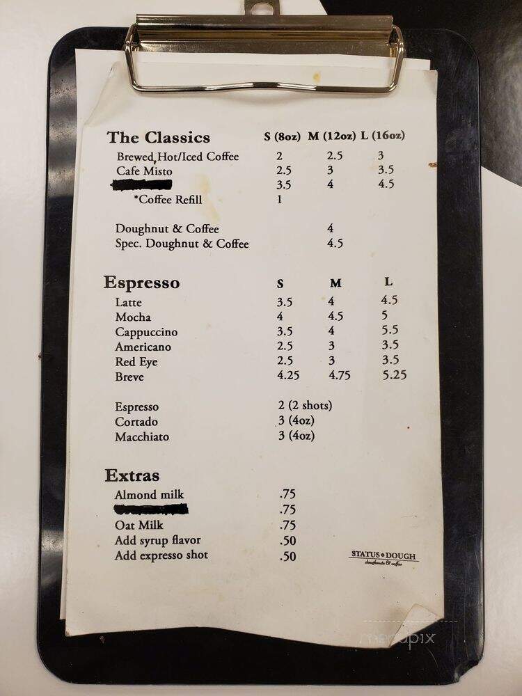 Status Dough - Nashville, TN menu_pic