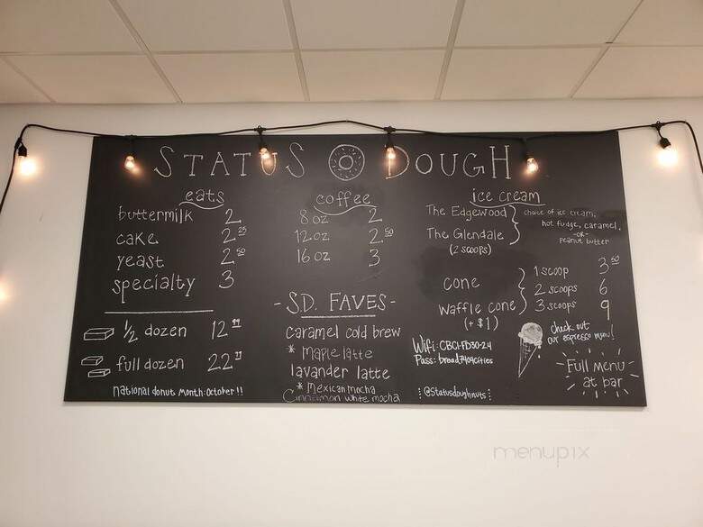 Status Dough - Nashville, TN menu_pic