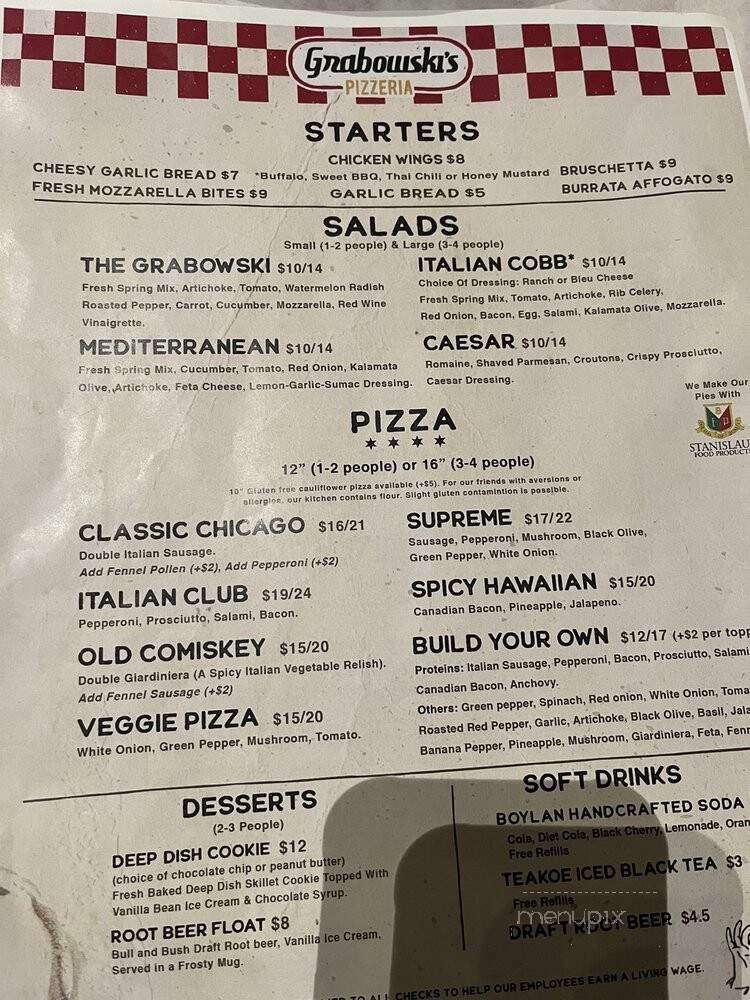 Grabowski's Pizzeria at The Source - Denver, CO menu_pic