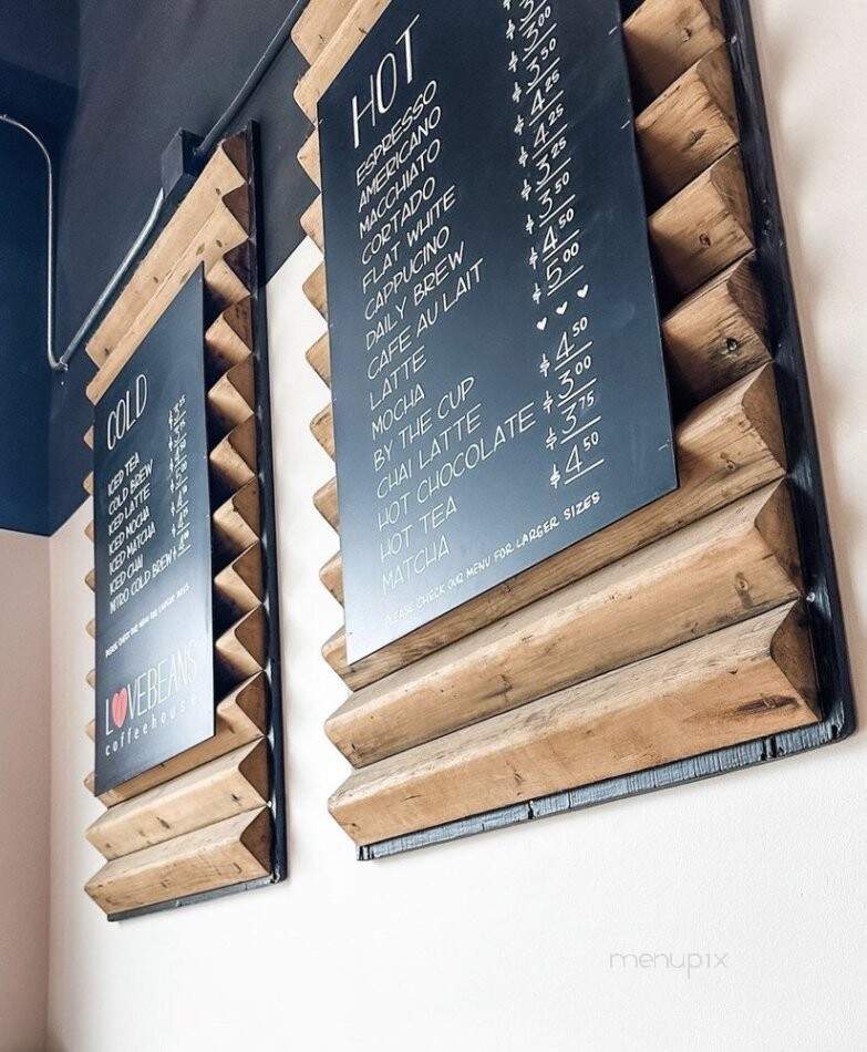 Lovebeans Coffeehouse - The Woodlands, TX menu_pic