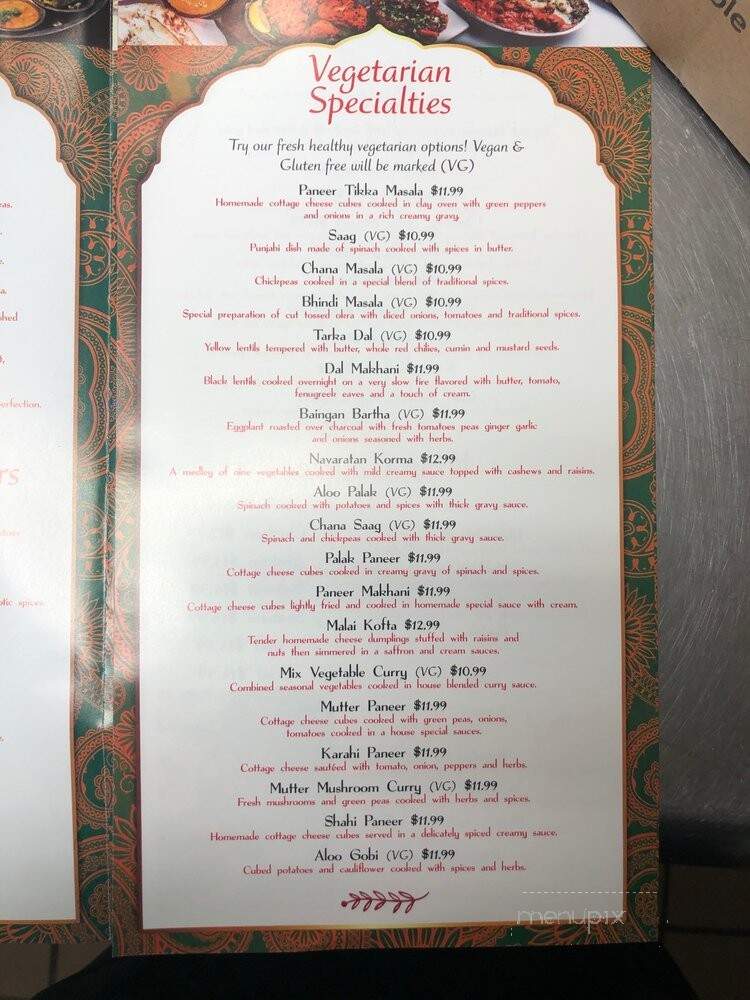 Kurry Shack - Philadelphia, PA menu_pic