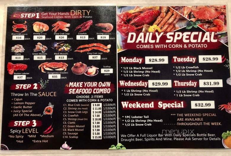 Red Crab - West Palm Beach, FL menu_pic
