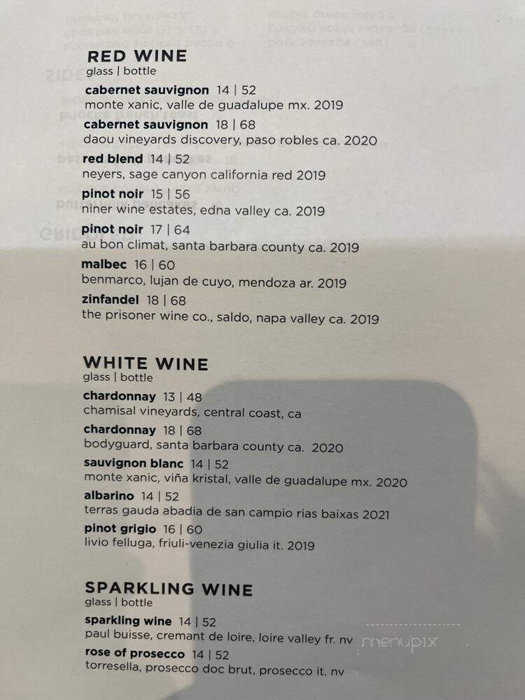 Watercolors - San Diego, CA menu_pic