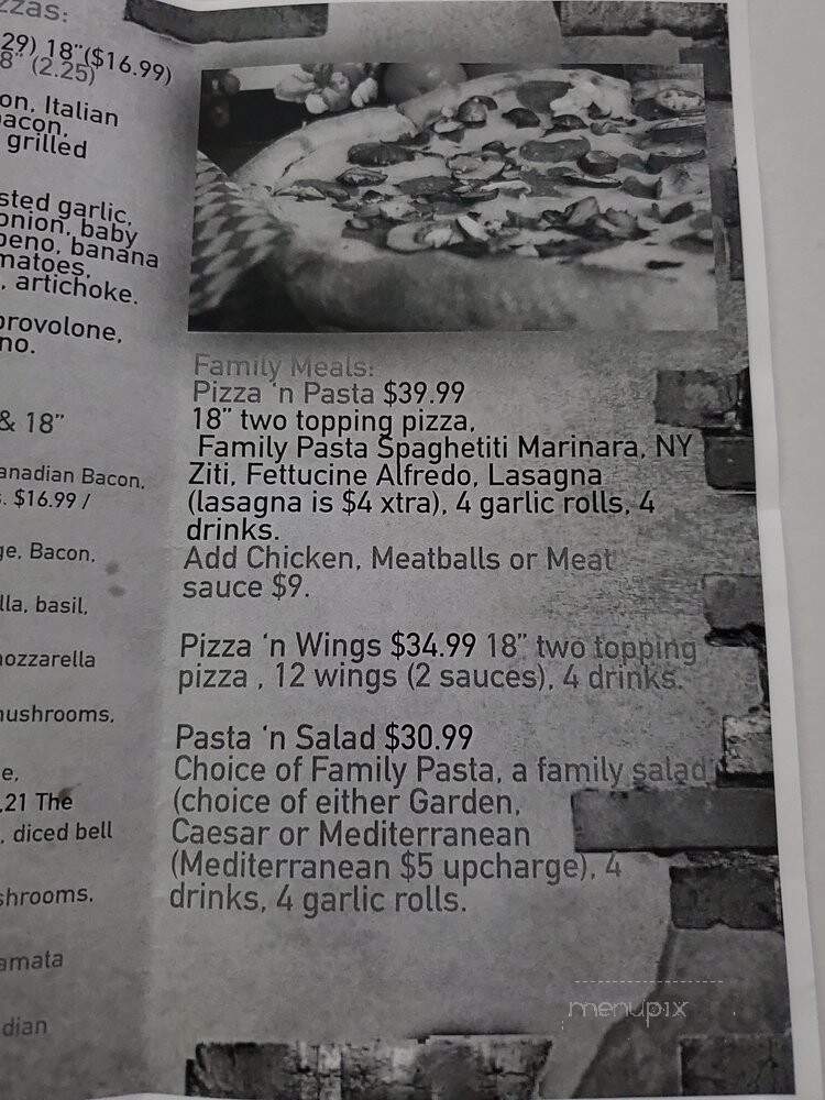 Sofia's Pizzeria - San Antonio, TX menu_pic