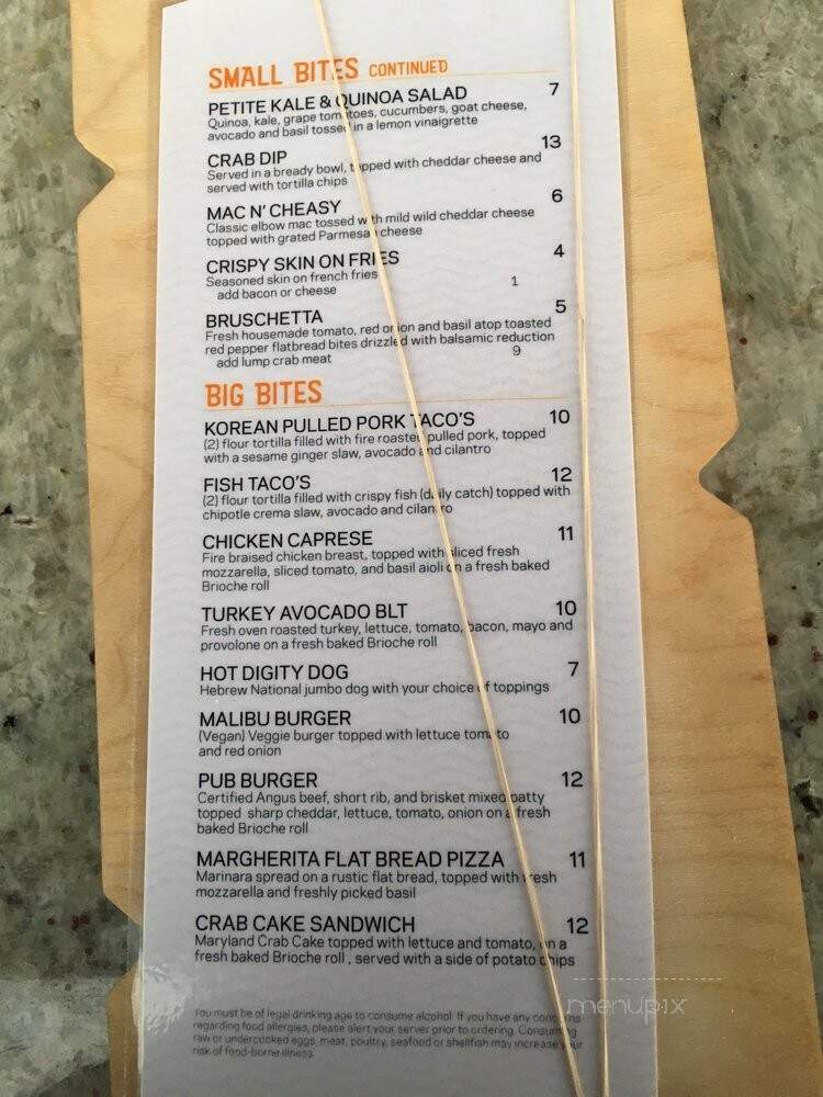 Liquid Therapy - Ocean City, MD menu_pic