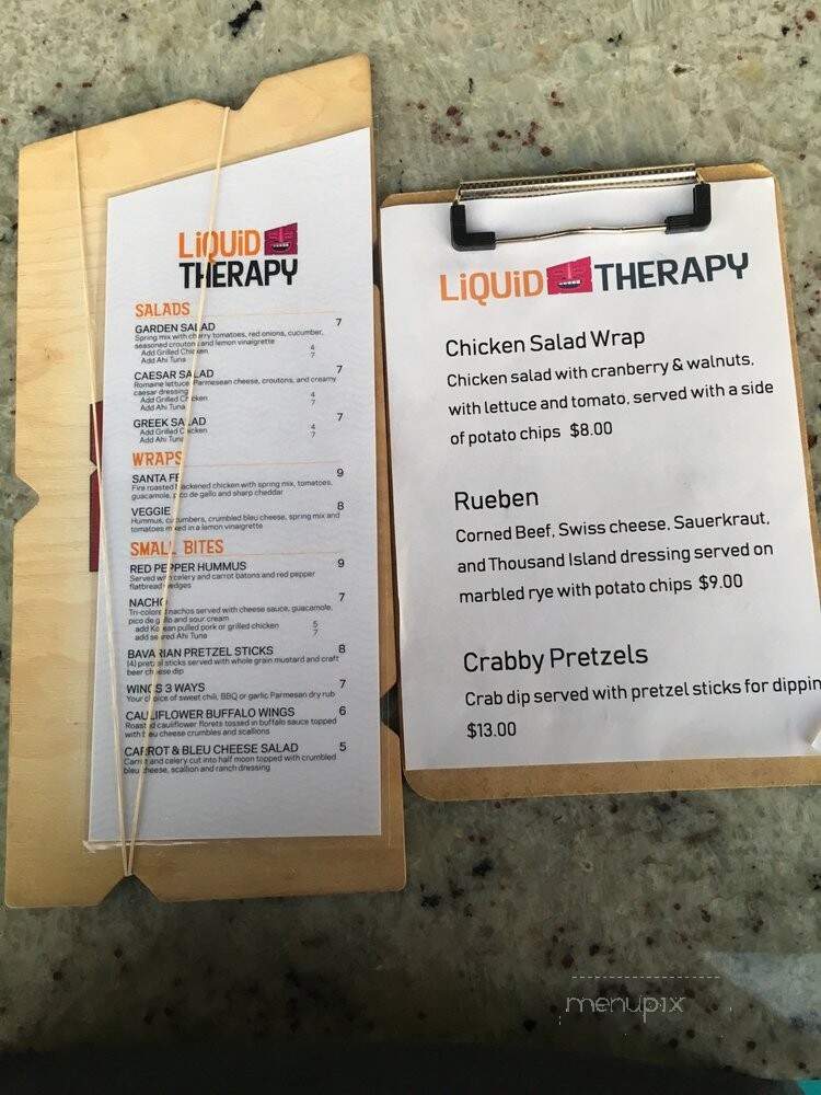 Liquid Therapy - Ocean City, MD menu_pic